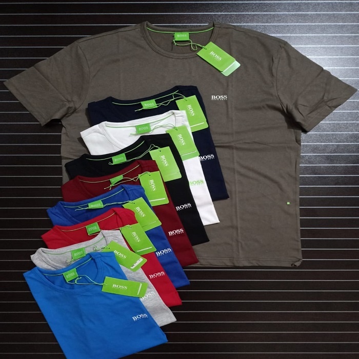 High Quality Solid Round Neck Short Sleeve T-shirt