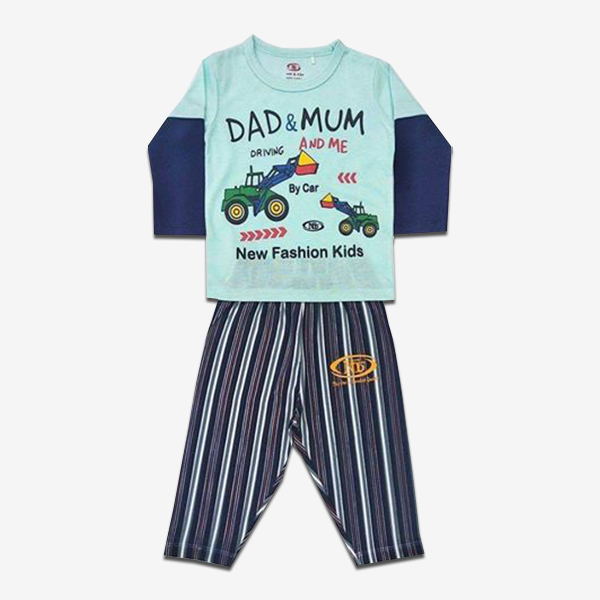 Kids winter Full Sleeve T-shirt and Full Pant (Model: ATS-09)