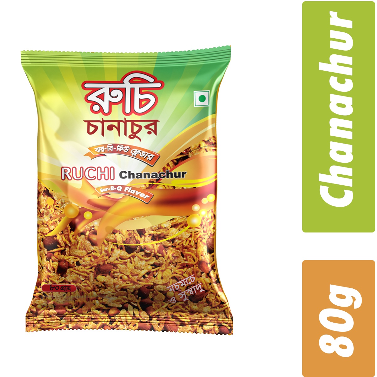 Ruchi Barbecue Chanachur- Per Carton 168 Pieces- 80g
