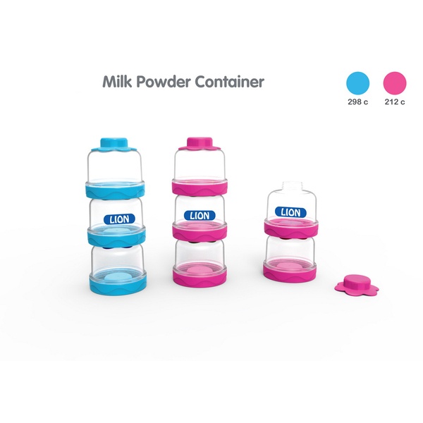 LION MILK POWDER CONTAINER 3 PART SET