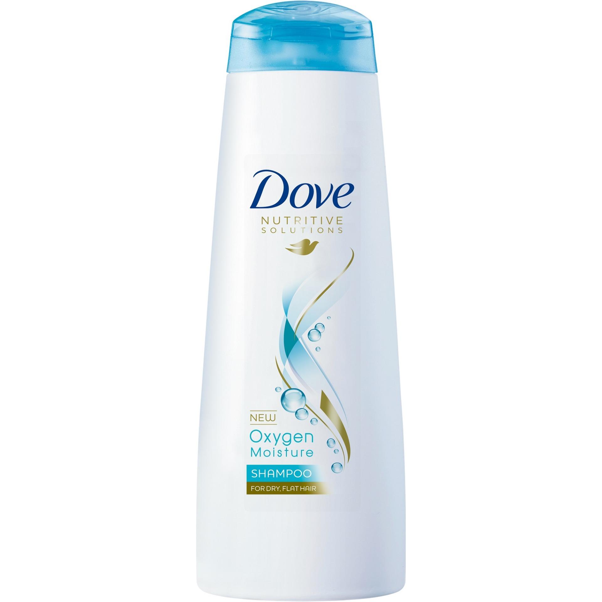 Dove Shampoo- Oxygen Moisture- Hydrating shampoo breathes life into fine hair- Gives limp and dry hair a beautiful, natural bounce- Beautiful, healthy hair with every wash- Per Carton 24 Bottles- 340m