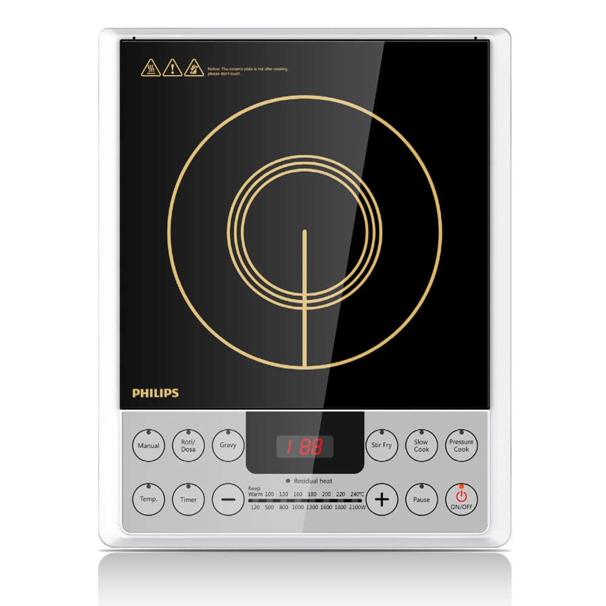 Philips Induction cook Top - 2100W & 220-240V - (HD4929)