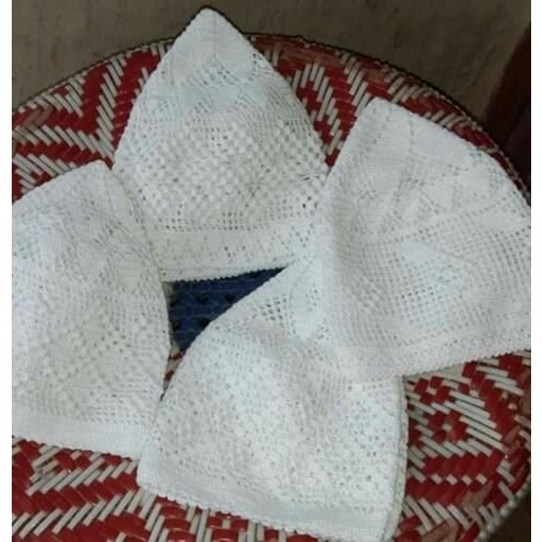 Handmade Crochet Muslim Hat, (tupi,টুপি)