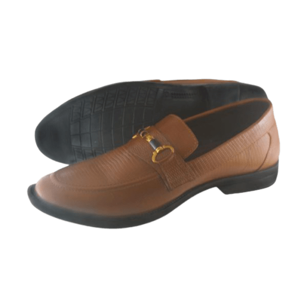 100% leather Brown Loafer shoes (2024)