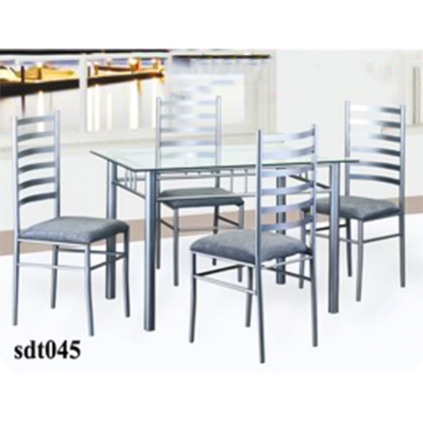 Modern High-Quality Steel Dining Table Model (045)