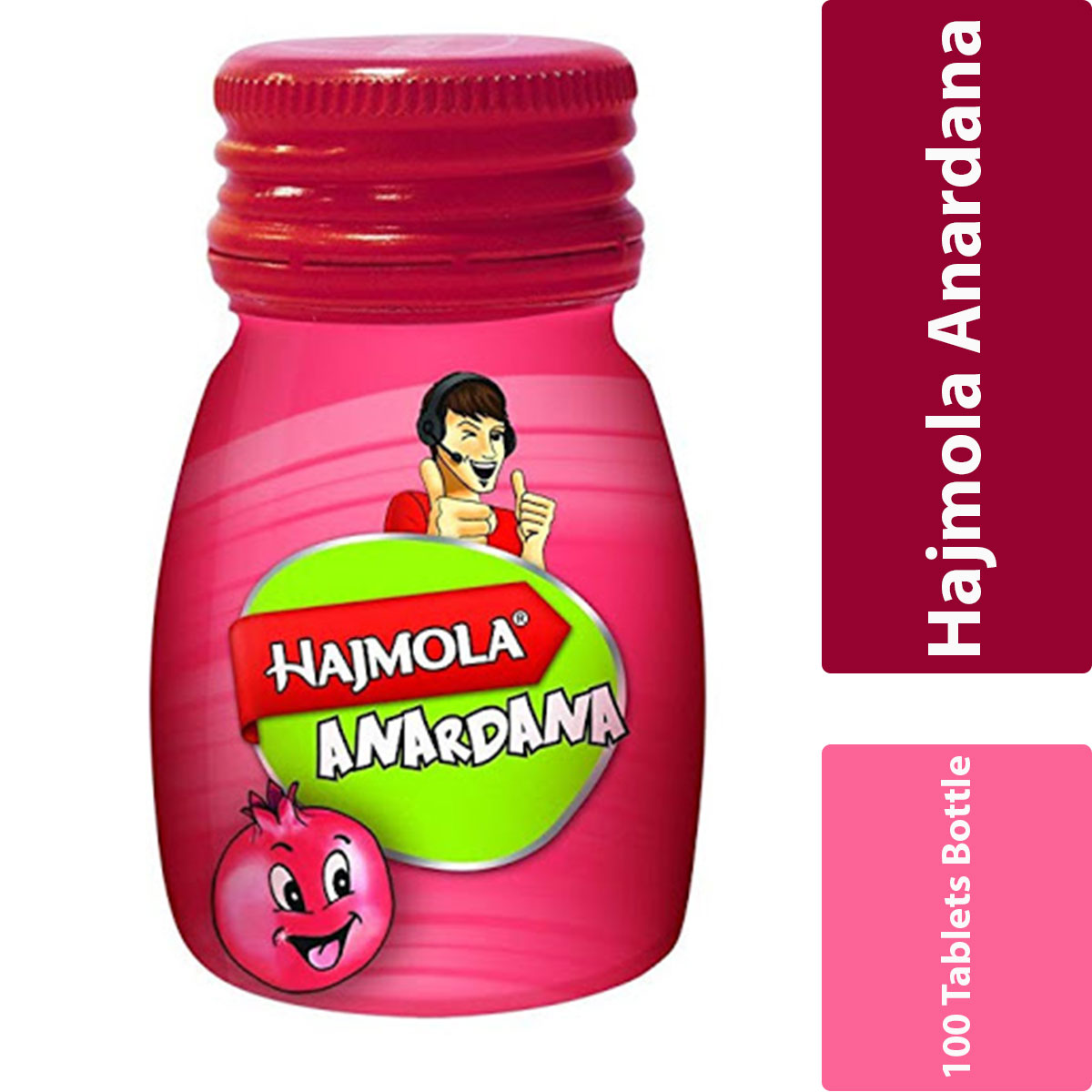 Dabur- Hajmola Anardana Tablet- Per Case 72 Bottles- 100 Tablets Bottles