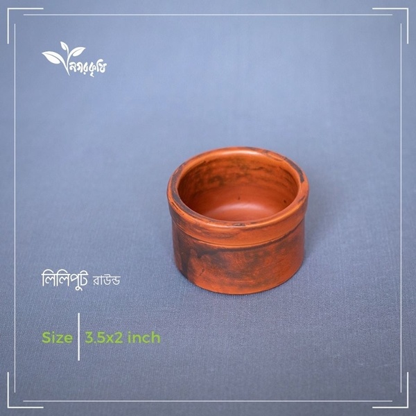 Liliput round Pottary tob