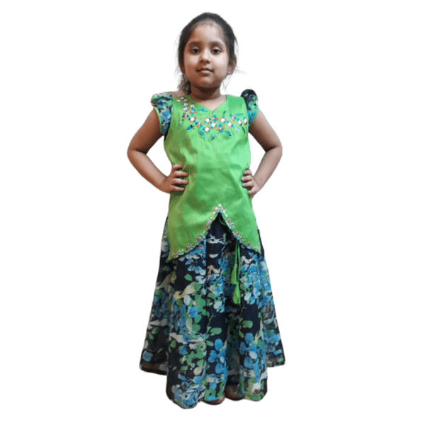 Girls Skirt Tops Set