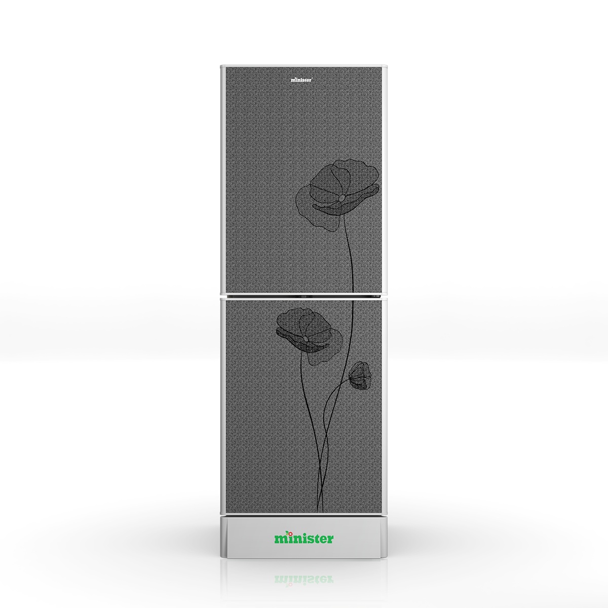 Minister Refrigerator M-306 SILVER LOTUS