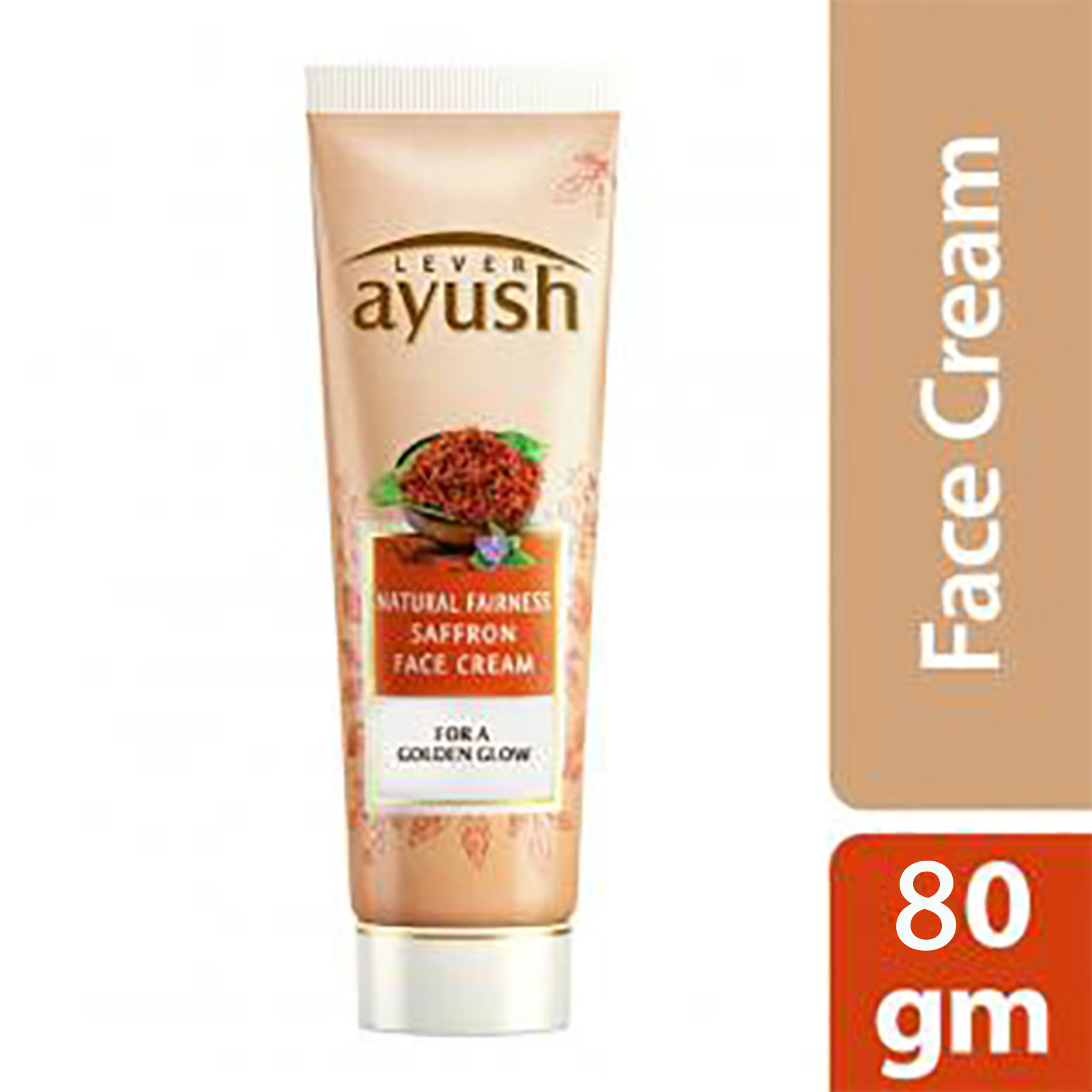 Lever Ayush Face Cream Natural Fairness Saffron- 80g, Per Carton size 48 Piece