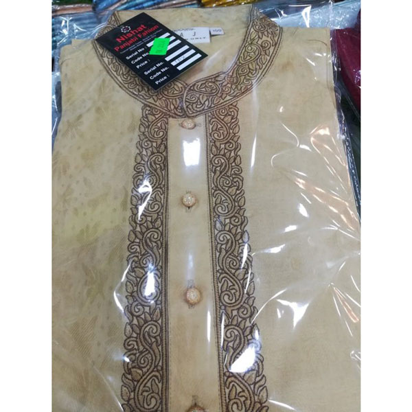 Cotton Check Panjabi For Man
