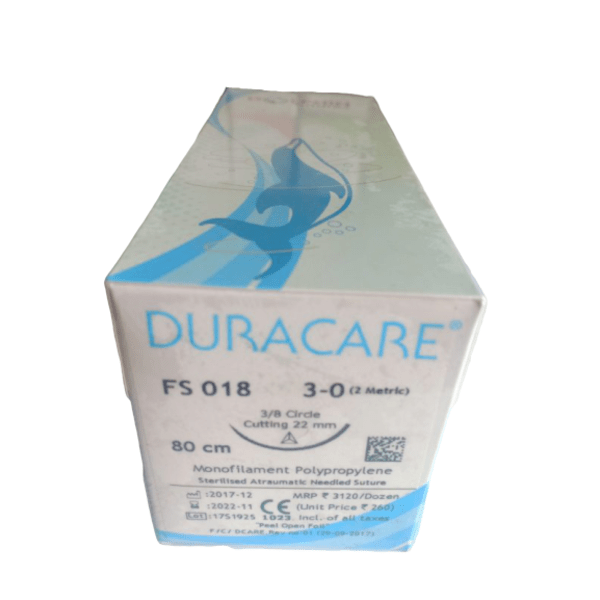 100% Original DURACARE MANAFILAMEMT POLYPROPYLENE NON-ABSORBABLE SURGICAL SUTURE U.S.P(FS018)