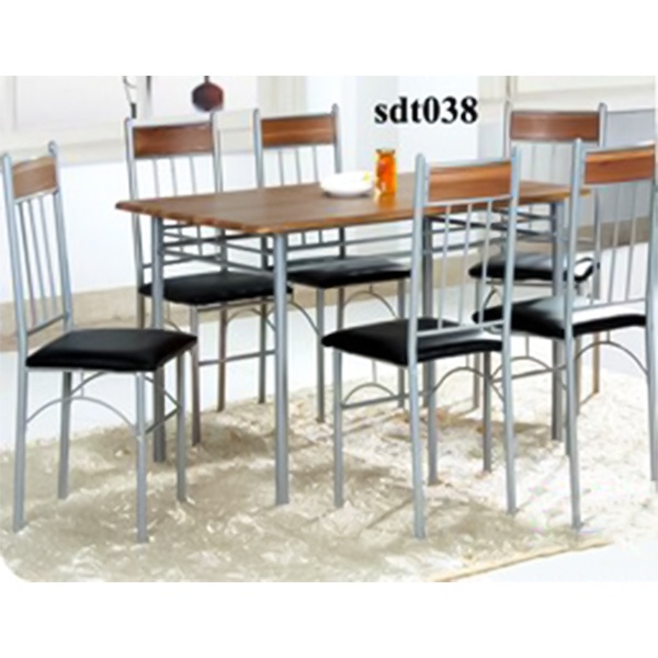 Modern High-Quality Steel Dining Table Model (038)