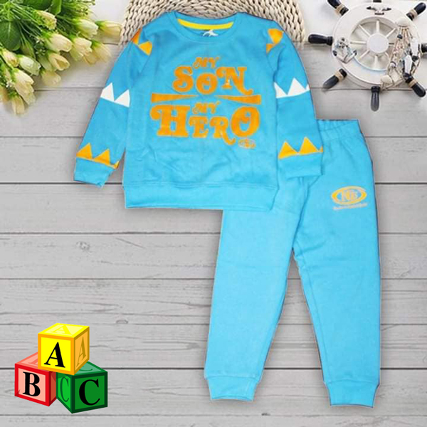 Kids winter Full Sleeve T-shirt and Full Pant (Model: ATS-02)