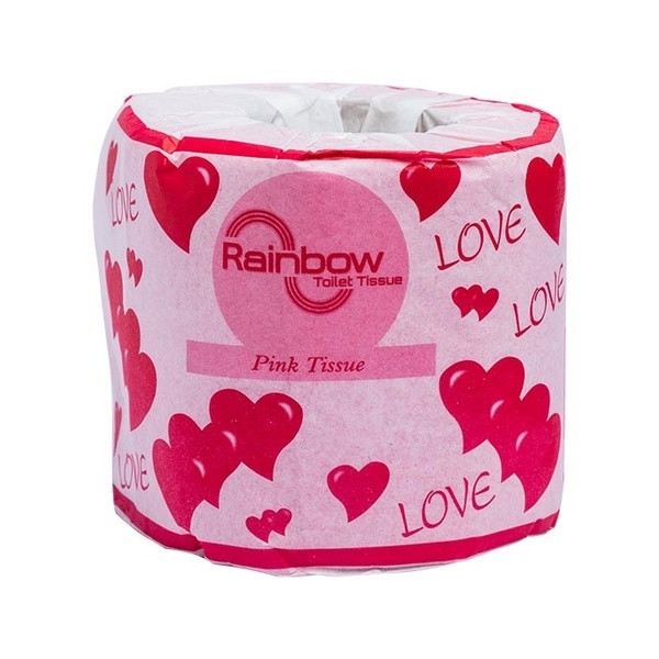 Rainbow Non Perfumed Toilet Tissue Pink