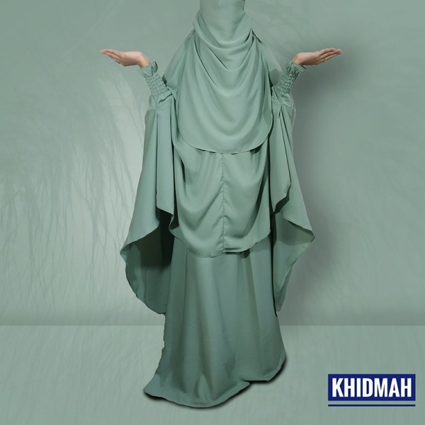 Exclusive collection Khimar navy olive borka