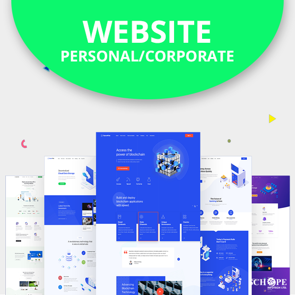 Customized Multi-Page Website for Personal or Corporate Purpose