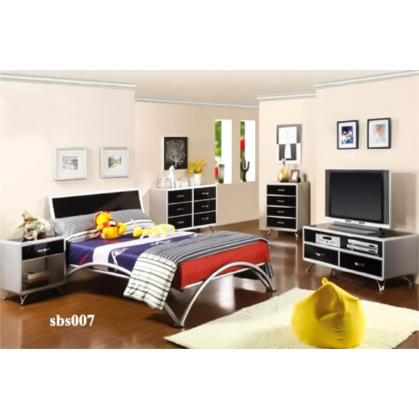Modern Steel Bed Room Set Model (007)