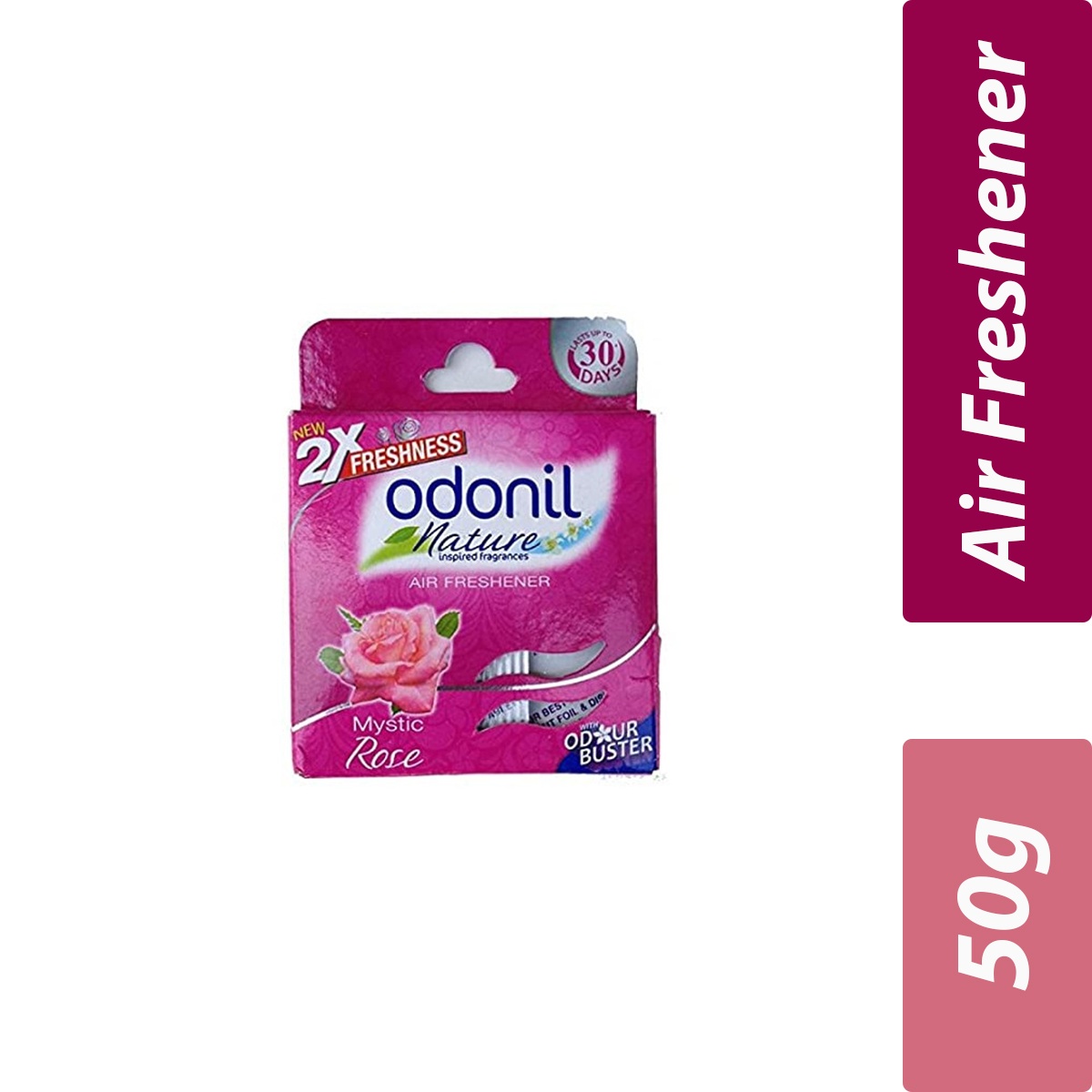 Dabur- Odonil Bathroom Air Freshener Regular - Mystic Rose- Per Case 144 Pieces- 50g