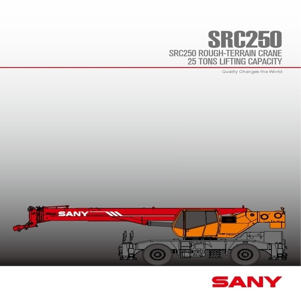 BRAND NEW SANY 25TON CAPACITY ROUGH-TERRAIN CRANE (SRC250)
