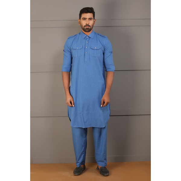 Sufi Special Mens Kabli For Men (Blue)