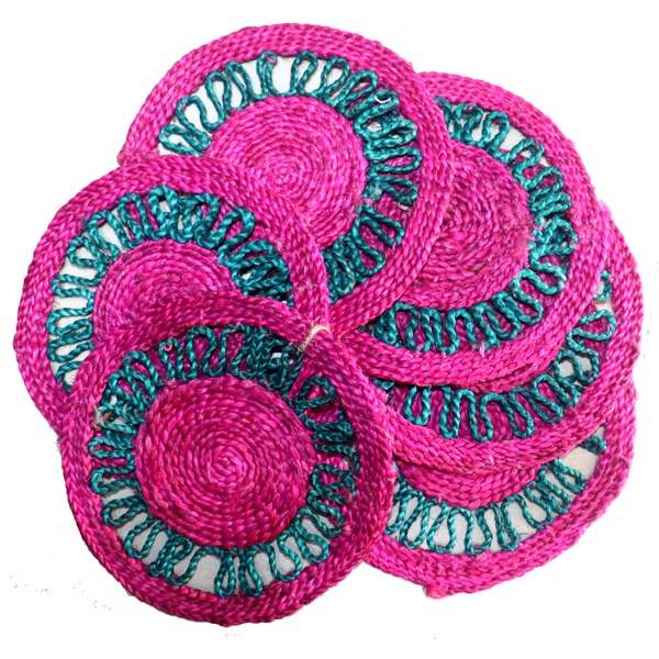 Jute Glass Coster ( Handmade )