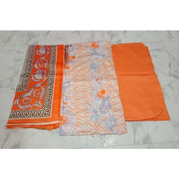 Ferdous lawn cotton Woman multi color three piece