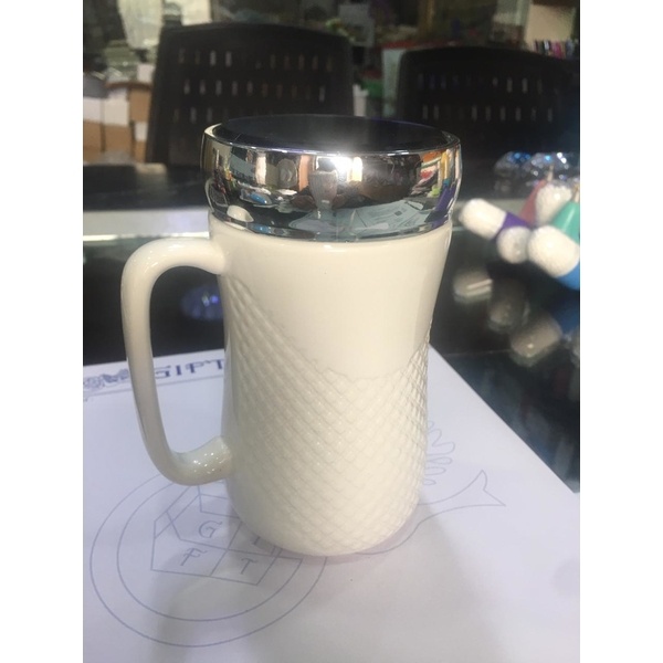 Mirror mug with lid airtight