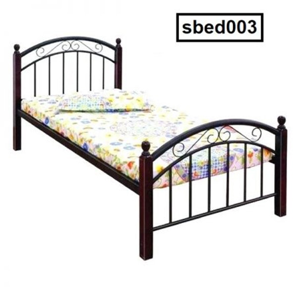 High-Quality Classic Design Single Steel Bed Model (003)