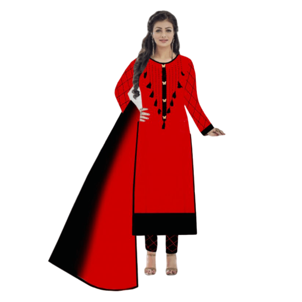 Indian Salwar Kameez Red color (D. No- 535)