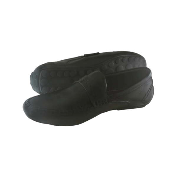 100% leather TPR Sole Black Loafer shoes (2023)