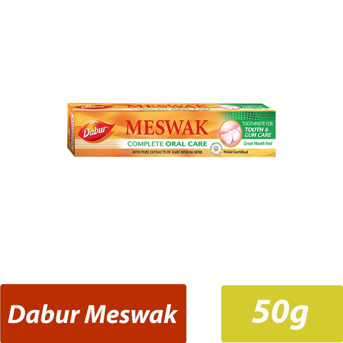 Dabur- Meswak Toothpaste- Per Case 144 Pieces- 50g