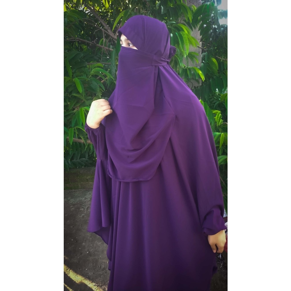 Cherry Fabrics Khimar Hijab Adjusted Niqab With Scart Full Set