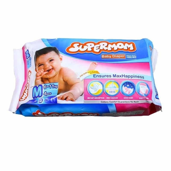 Supermom Baby Diaper- Medium (26pcs)