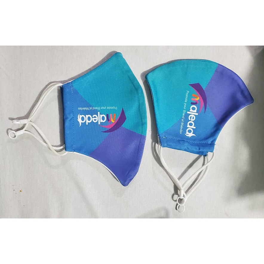 Maleda Exclusive Washable Face Mask-3 layer, Protects from dust, Soft elastic ear loops