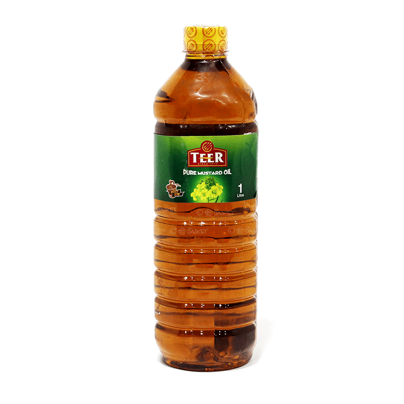 Teer Mustard Oil- 100% Pure Mustard Oil- Finest Quality- Mustard Oil for Pickle Making and Cooking- 1litre