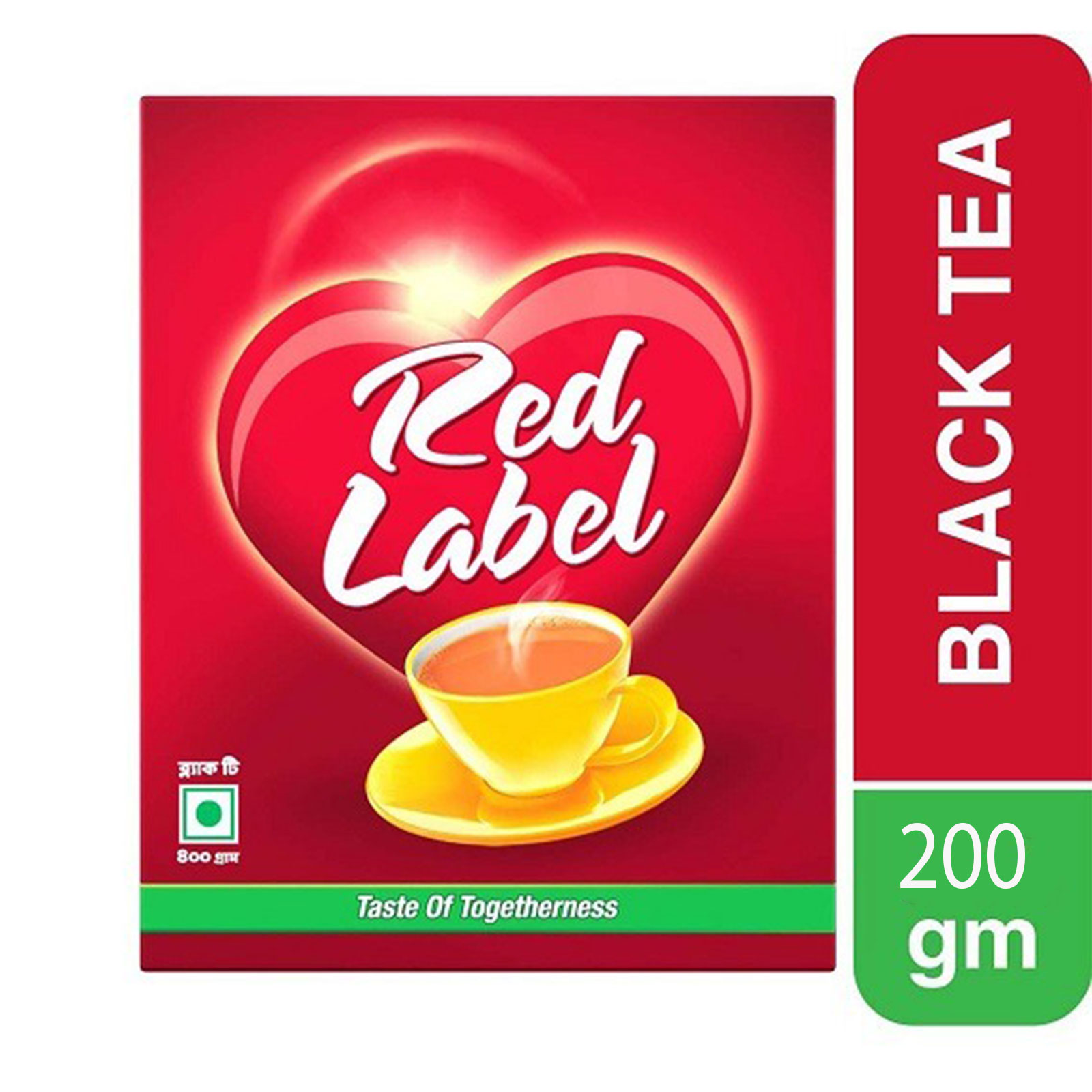 Red Label Black Tea- 200g, Tasty & healthy- Zero fat, Per Carton size 24 Piece