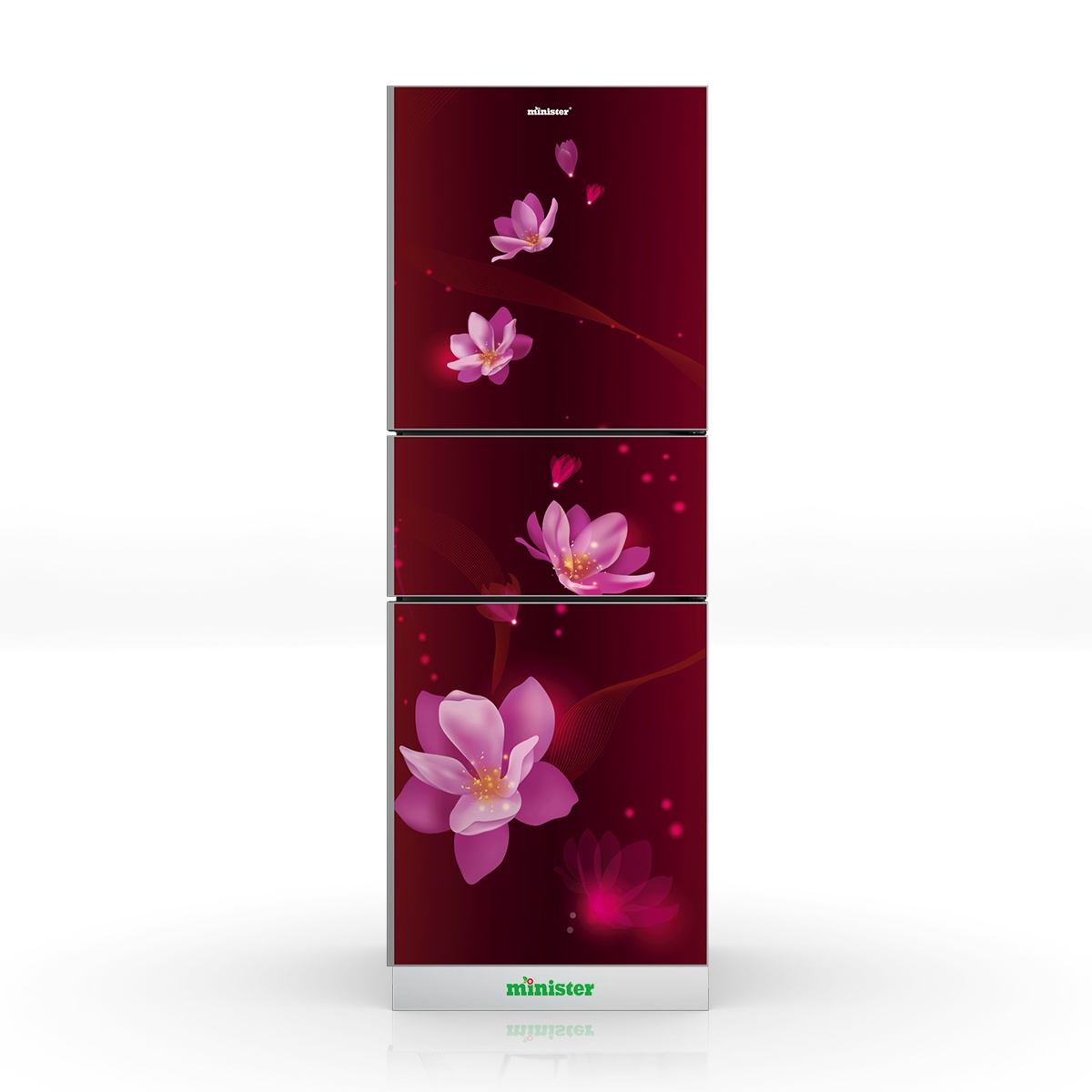 Minister Refrigerator M-330 RED BEGUNIA