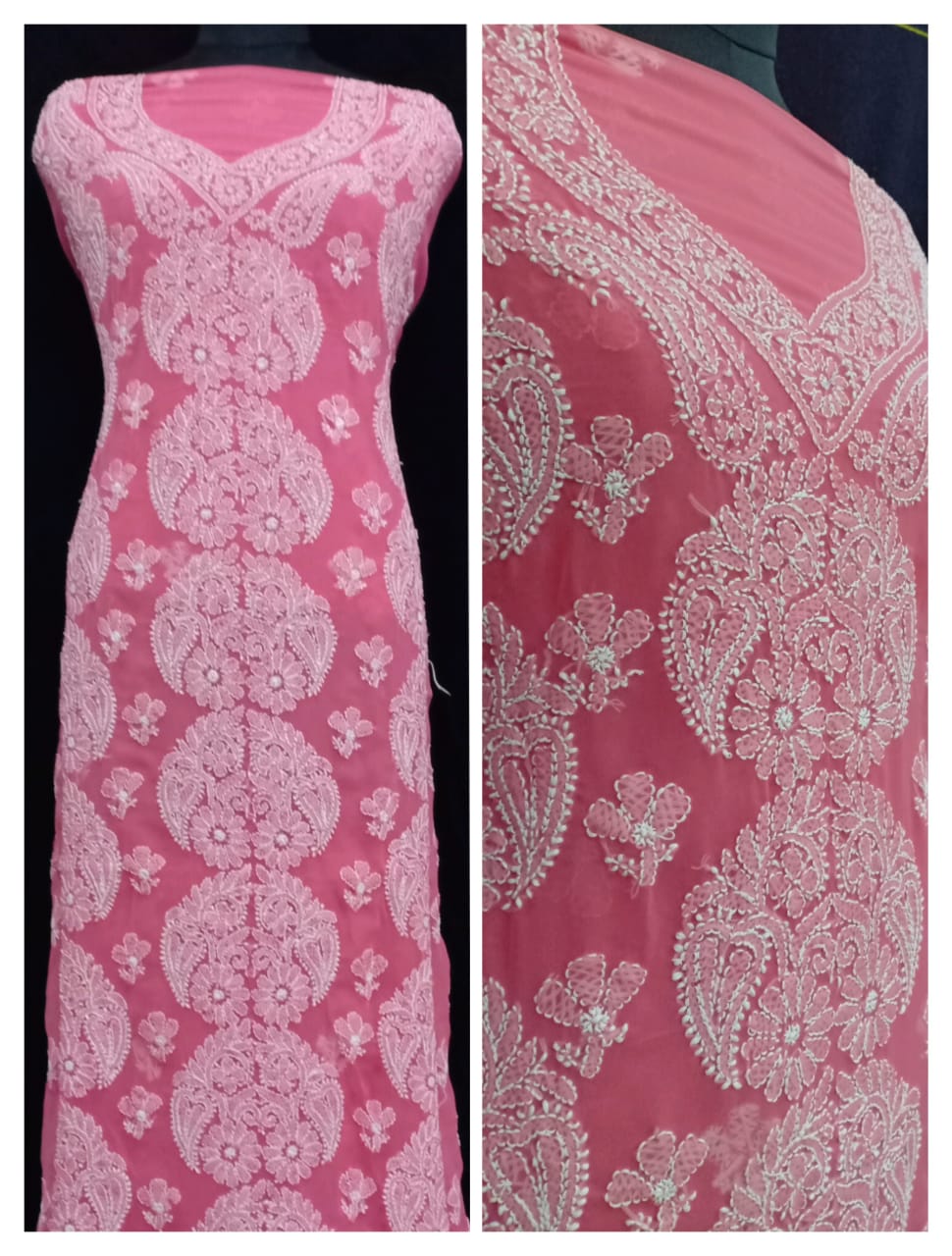 Georgette Design full suit with full sleeves