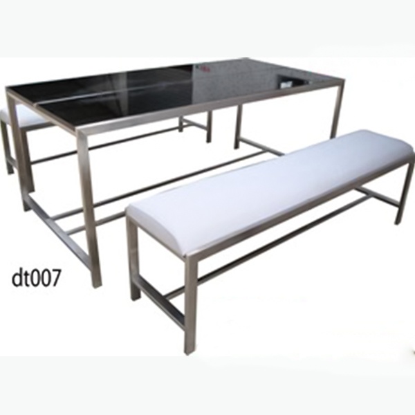Modern High-Quality Steel Dining Table Model (007)