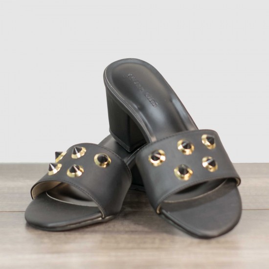 Fashionable Bullet Design Square Heel