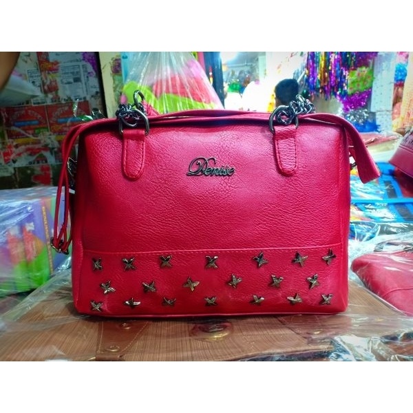 High Quality & Pink Color Women's Hand Bag with Chains