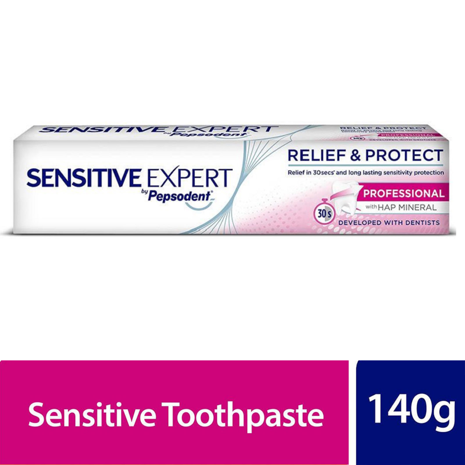 Pepsodent Sensitive Expert Professional- 140g, Provides rapid relief from tooth sensitivity in 30 seconds, Per Carton size 36 Piece