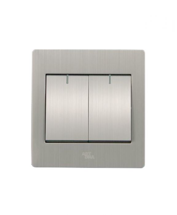 European Standard ART DNA A69 Series 16A 2 GANG 1WAY ROCKER SWITCH