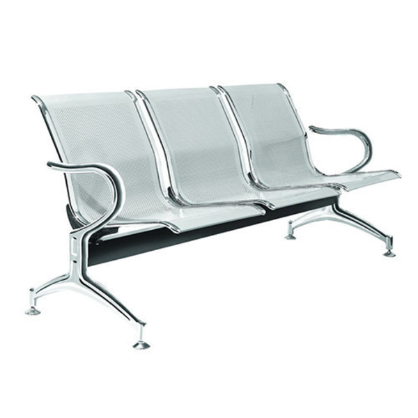 MS Steel Three Seater Waiting Chair/Tool