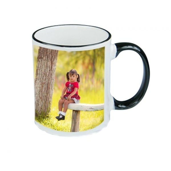 White Black Rim Mug (Chiramics)