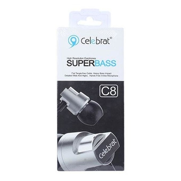 CELEBRAT SuperBass C8 High Resolution Earphones