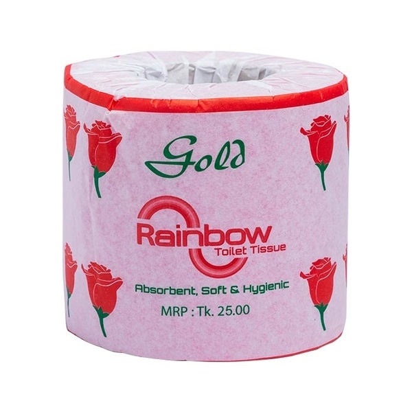 Rainbow Non Perfumed Toilet Tissue Gold