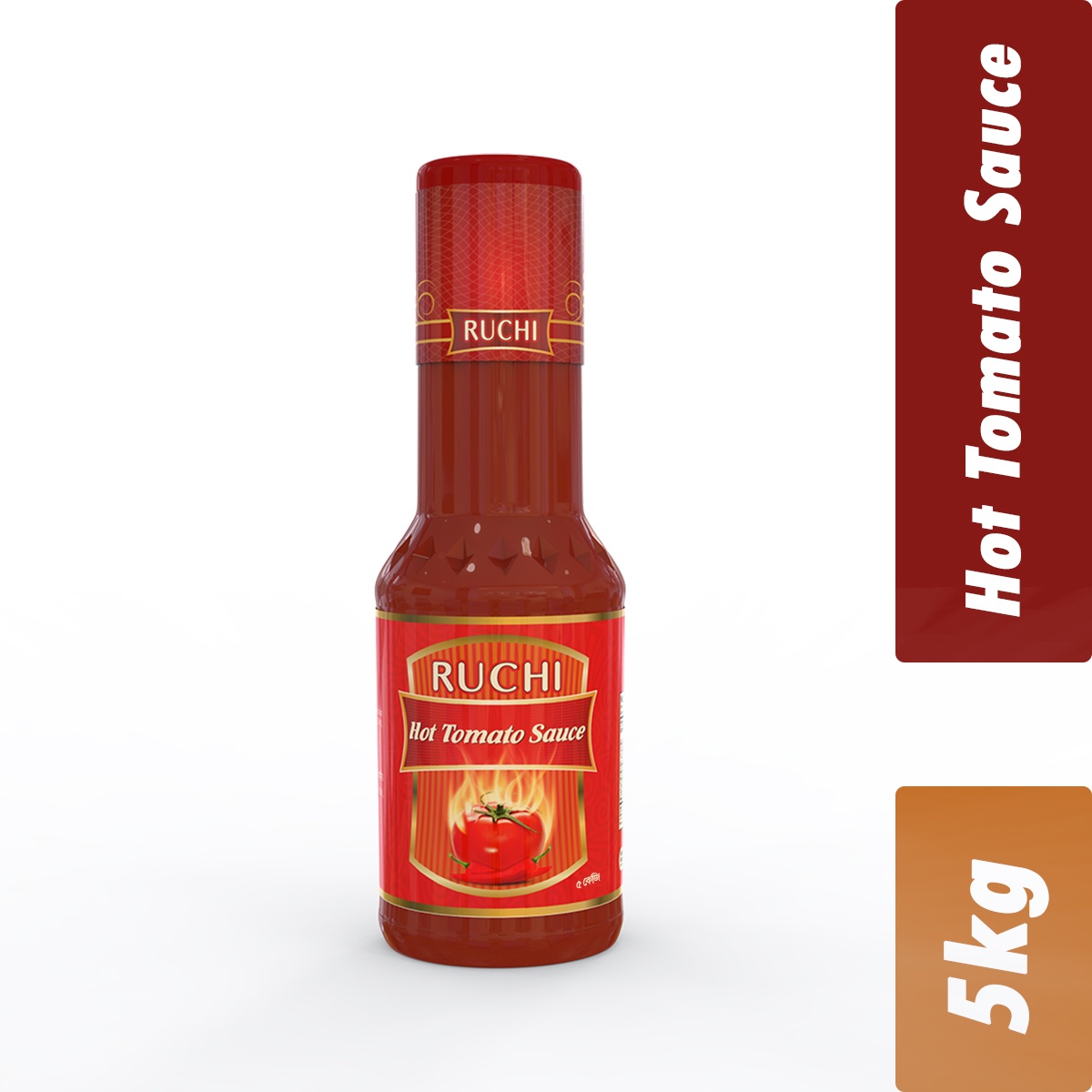 Ruchi Hot Tomato Sauce- Per Carton 01 Pieces- 5kg