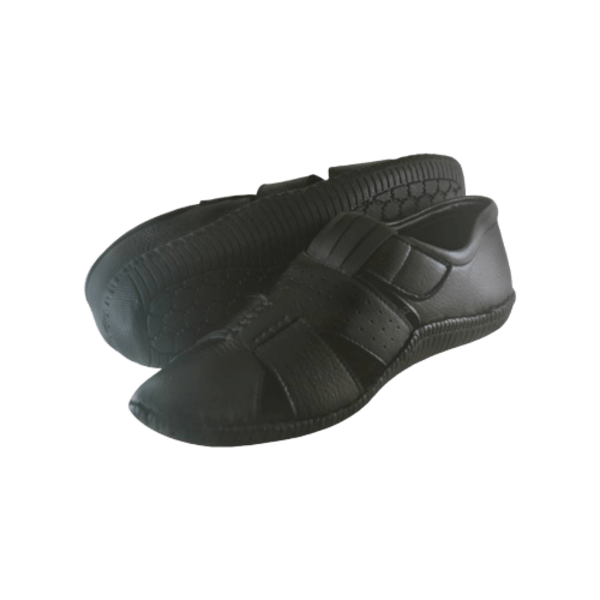 100% leather Rubber Sole Black shoes (2021)
